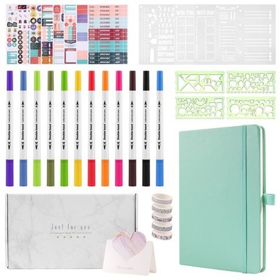 A5 Hardcover Dotted Journal Notizbuch mit 184 Nummerierten Seiten, Dotted J4902