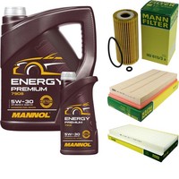 Inspektionspaket 6L Mannol Premium 5W-30 FüR Mercedes W169 A 180 CDI W245 B