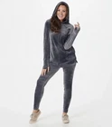 Belle by Kim Gravel Size 2X Belleour Crossover Neck Hoodie-Dark Grey A390261