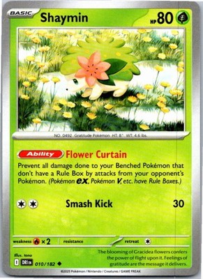 Shaymin - Uncommon Normal SV10: Destined Rivals 010/182 NM