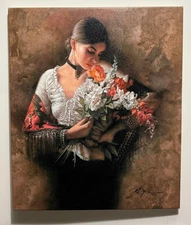 Lee Bogle Summer Fragrance I S And N  Giclee' Canvas Stretched READY TO HANG