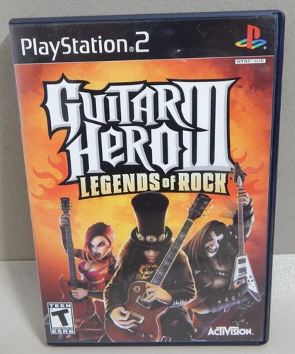 Guitar Hero III: Legends of Rock (Sony PlayStation 2, PS2) No Manual - Tested!