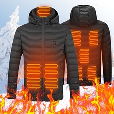 Women Men Electric Heated Jacket with 30000mAh Batterry Pack Heating Coat Vest
