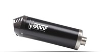 Auspuff Endrohr Mivv Oval Schwarz Carbon Cap Kymco AK550 2017 > 2020