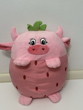 Plush Toy Animal 11 New Pink Strawberry Cow Stuffed Animal Plush Pillow Soft