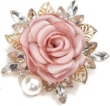 Elegant Rose Flower Brooch Pin for Women Men Wedding Party Gentleman'S Essential