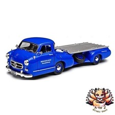 NEW IXO 1/43 scale Mercedes-Benz Transporter racing car 1955 Blaues Wunder