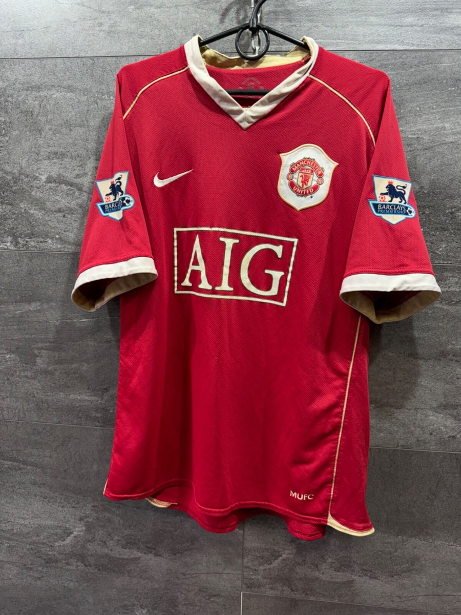 NIKE Manchester United ユニフォーム AIG Nike Manchester United Football Skccer Jersey 2006 AIG McGHEE #15
