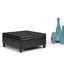 simpli home harrison 36 inch wide square coffee table lift top storage ottoma...