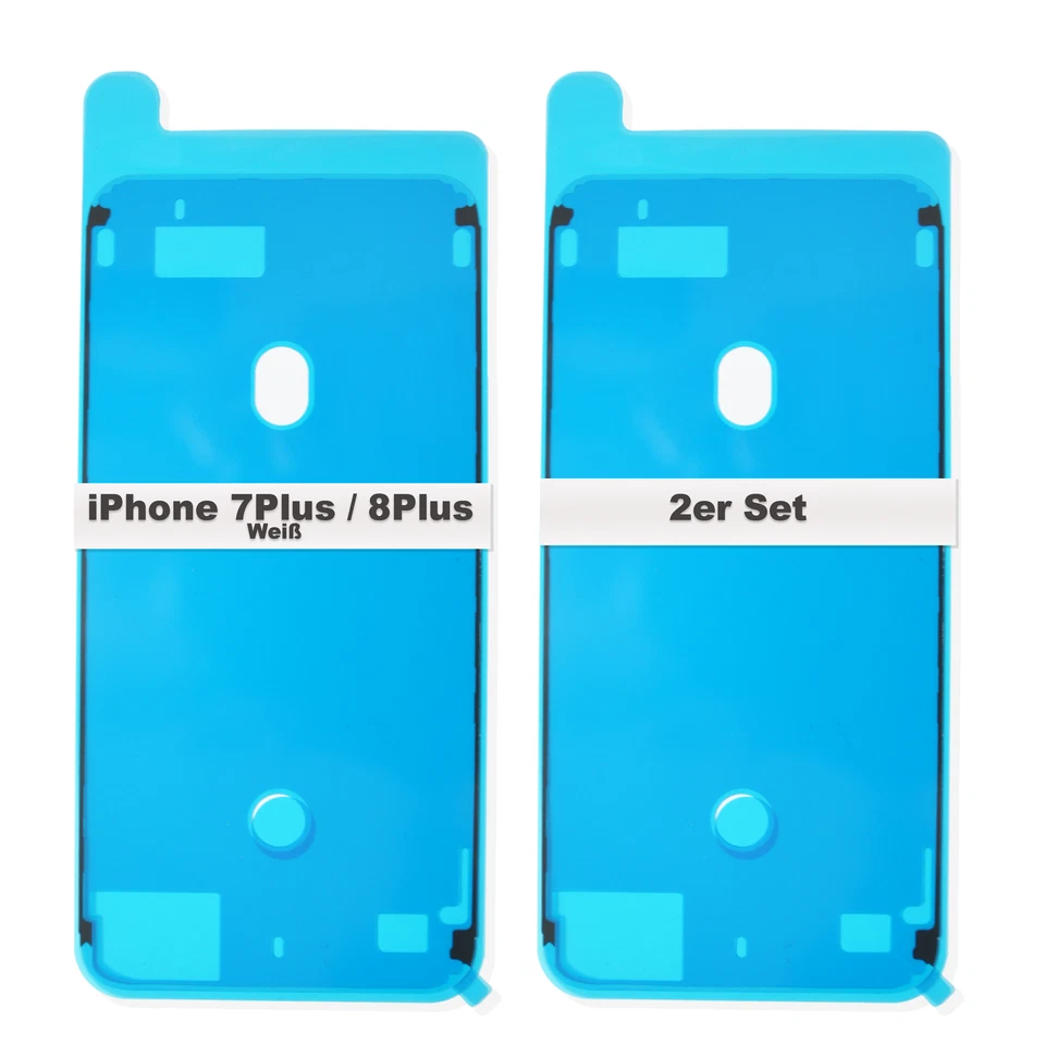 IS-TECK 2x iPhone 8 Plus Rahmen LCD Display Kleber Dichtung Klebefolie Wasser Weiß