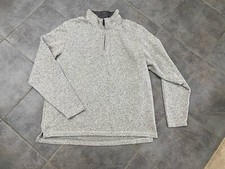 Wrangler Authentics XL Men  s 1/4 Zip Pullover NWOT Heathered gray/cream See Pic