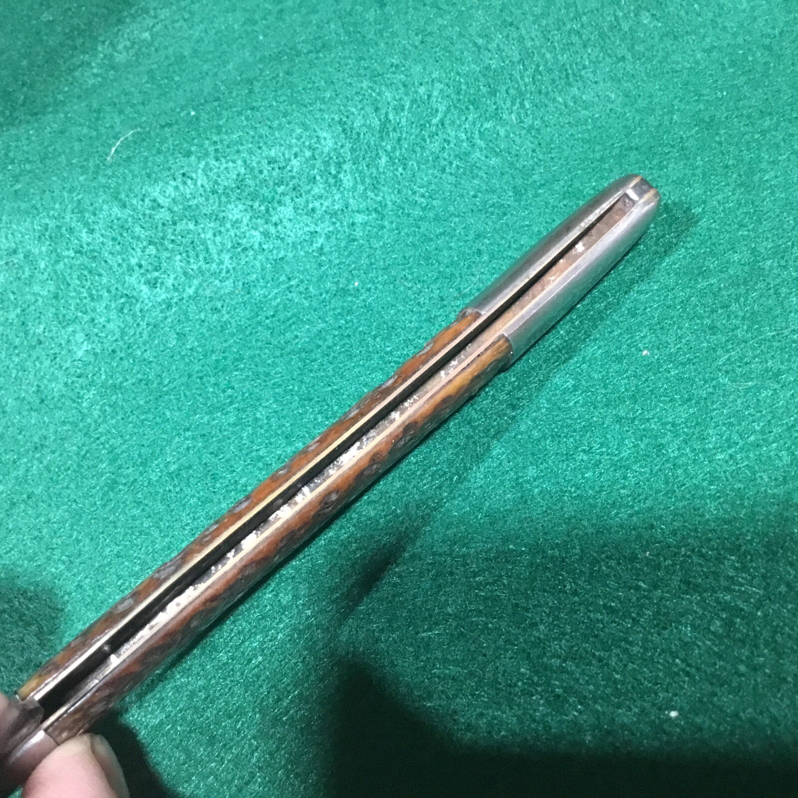 Antique Schatt & Texas Toothpick Knife Honey Amber Gig Bone