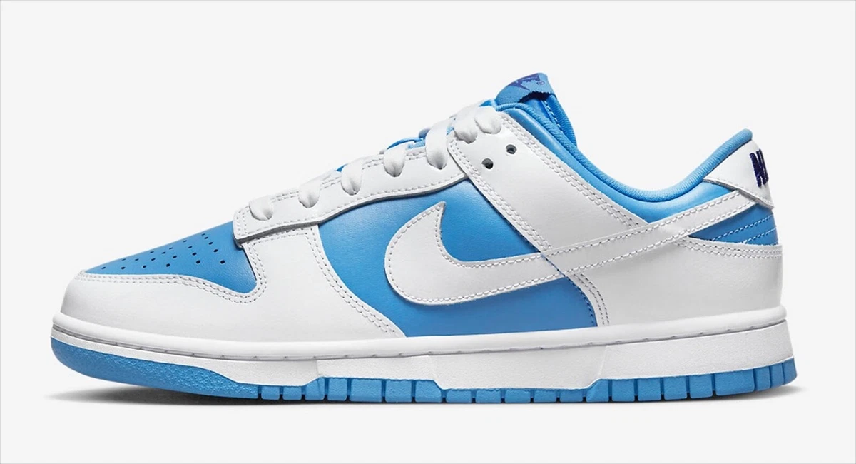NIKE Women's DUNK LOW ESS REVERSE UNC UNIVERSITY BLUE DJ9955-101 US11.5 / 28.5cm