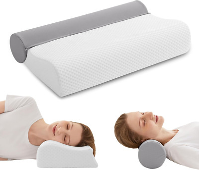 Neck Pillow for Sleeping,Memory Foam Neck Support Pillow, Removable Adjustable C