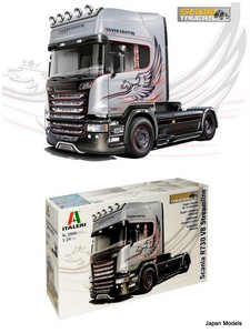 Scania r730 v8 Streamline Silver Griffin Italeri show ...