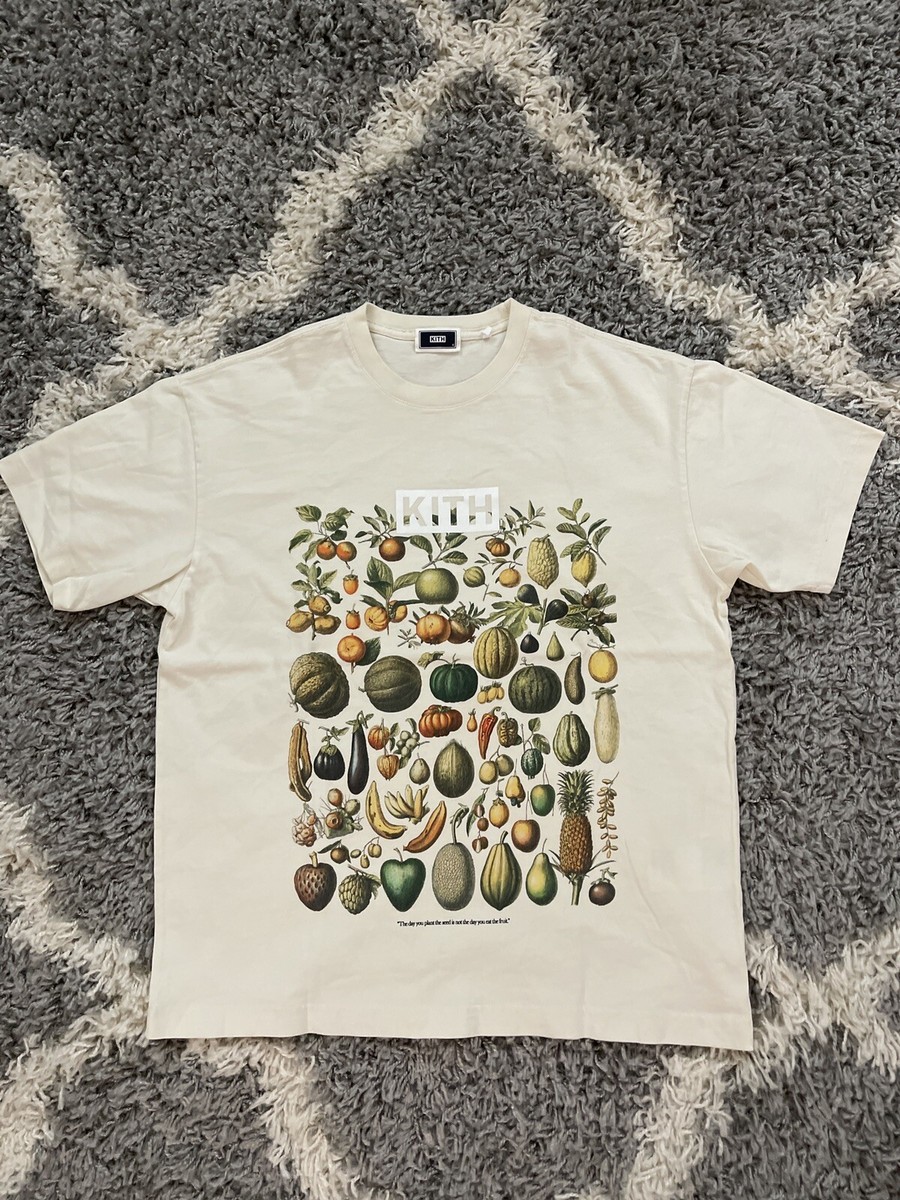 kith Big Logo Fruits and Vegetables Tee Sz S | eBay