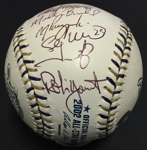 2002 Team Signed All Star Game Baseball Roy Halladay Ichiro Suzuki MLB Holo Coa - Picture 11 of 16