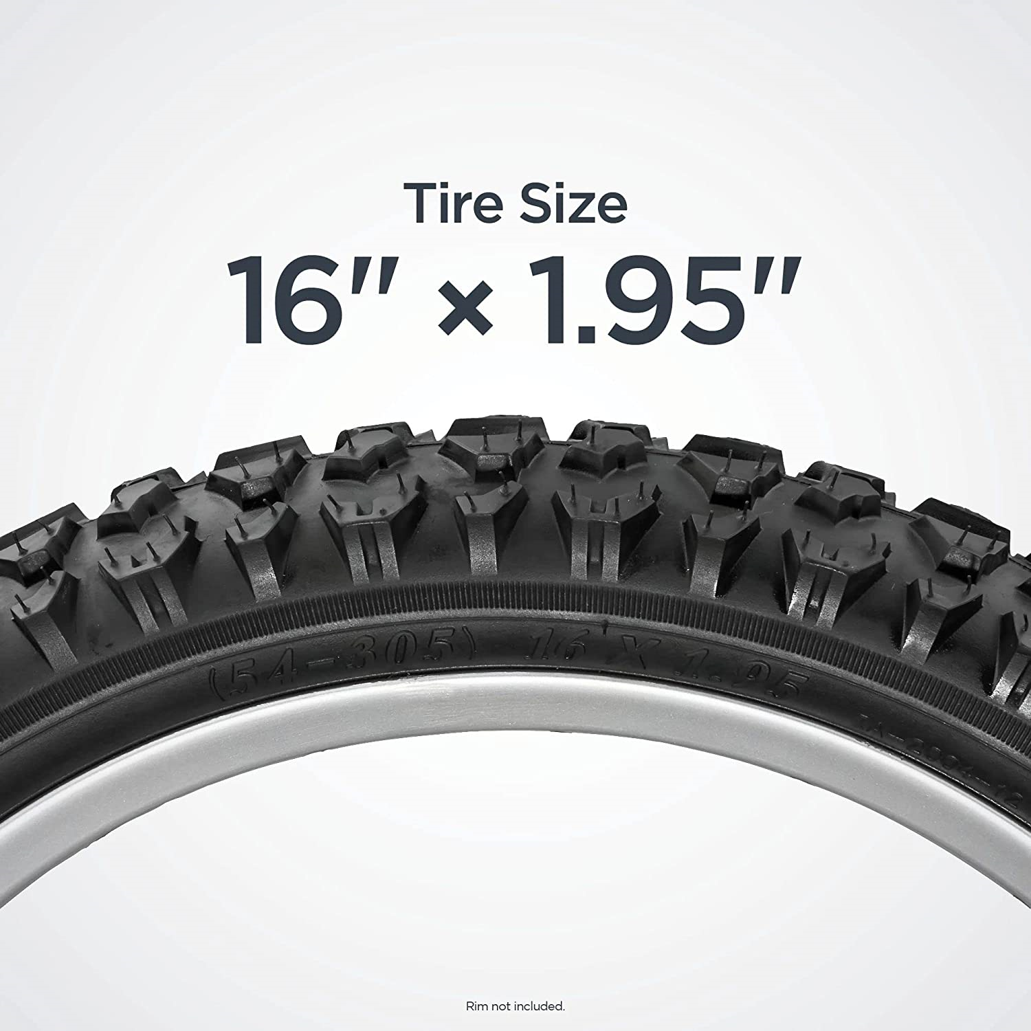 Replacement Bike Tire, 16Inch x 1.95Inch 16 x 1.95Inch Mountain