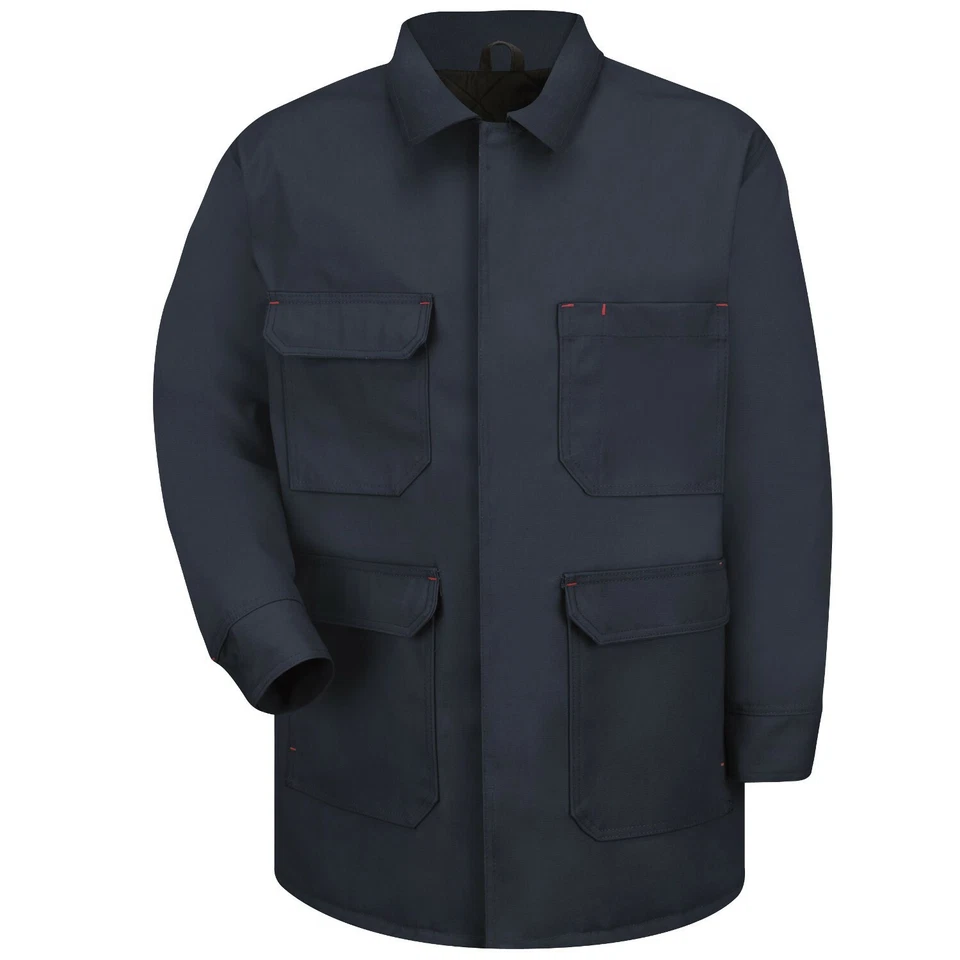 Red Kap Men's Jacket Blended Duck Chore Coat 4 Pocket Navy Duck JD24ND - Image 2 of 4