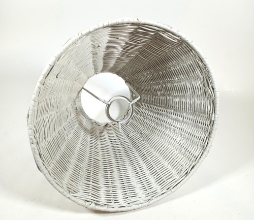Paralume vintage anni 70 WICKER Boho Cottagecore fattoria - Foto 3 di 6