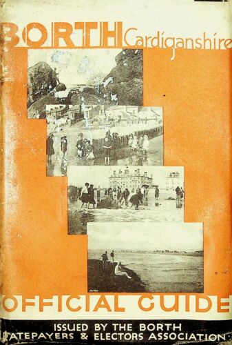 1920s ? Borth Official Guide book Wales tourism local history vintage