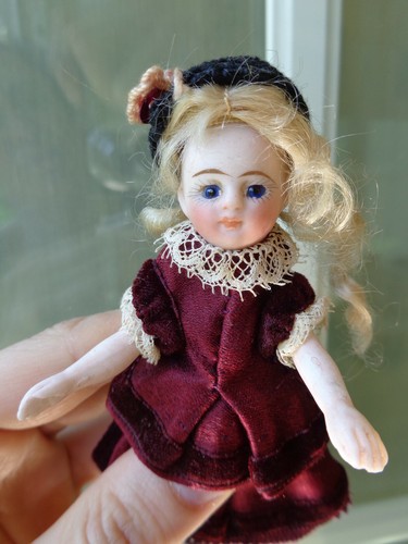 Antike Puppe schönes Mädchen alte Puppe Vintage Doll - Bild 4 von 12