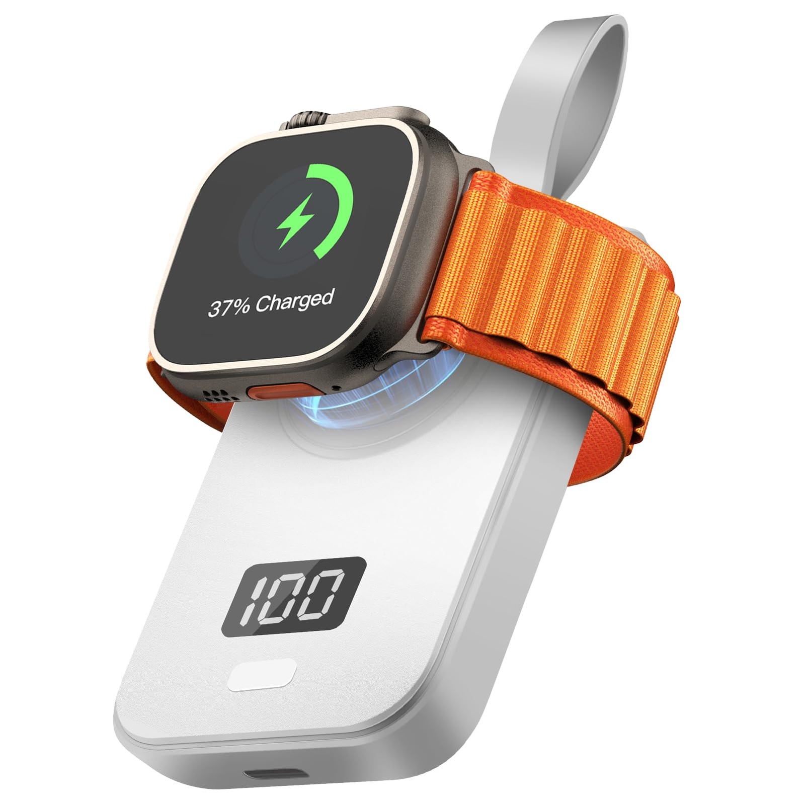 Portable Charger for Apple Watch Wireless 2500mAh Power Bank with Magnetic Ch...-image