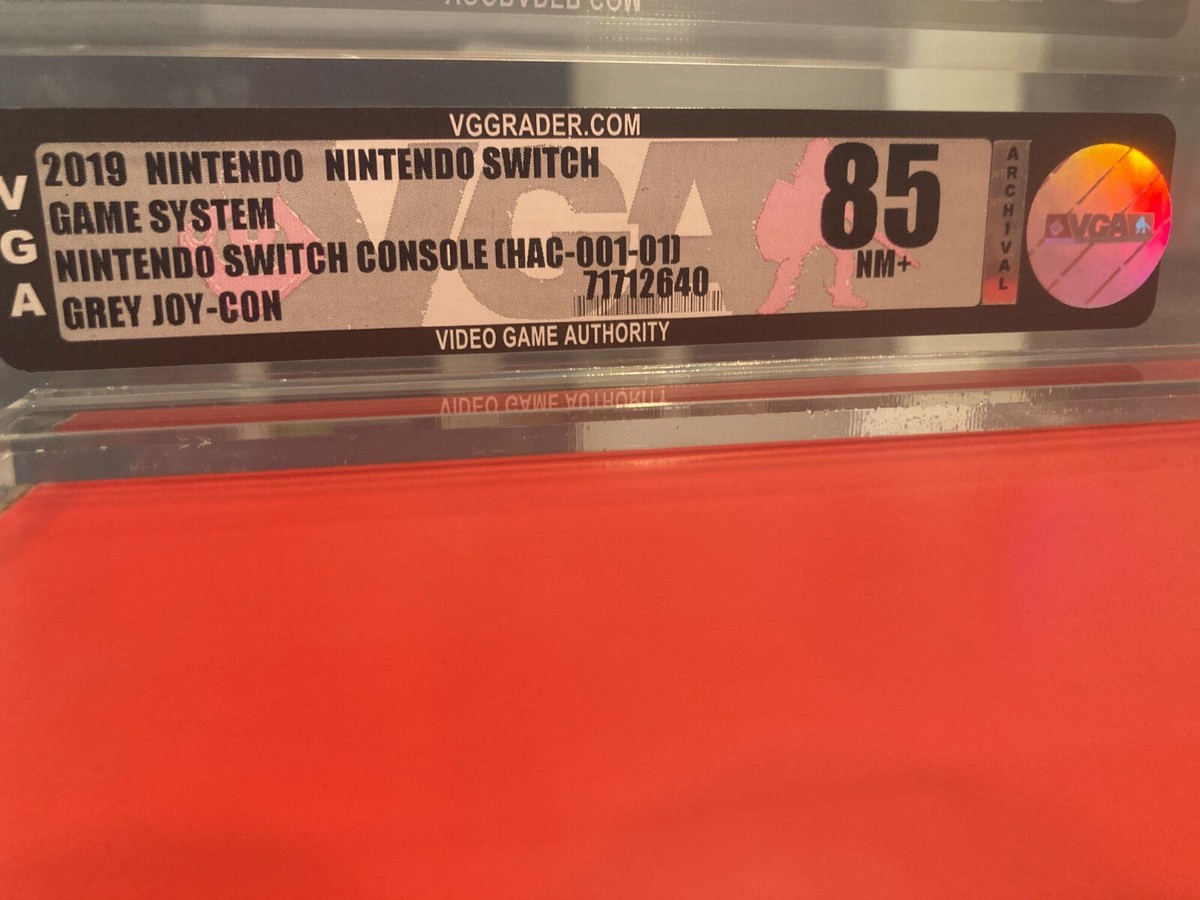 Nintendo Switch Gray Joy-Con Edition Console, New, Graded
