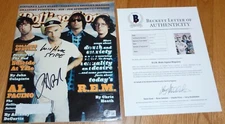 BECKETT REM MICHAEL STIPE-PETER BUCK-MIKE MILLS SIGNED ROLLING STONE MAGAZINE 34