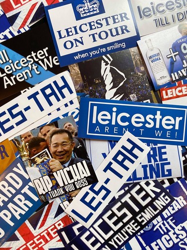 100 x Leicester Ultra Style Stickers inspired by City Champions Poster Programme - Picture 4 of 4