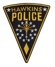 Hawkins Police Iron On Patch 4" x 5"