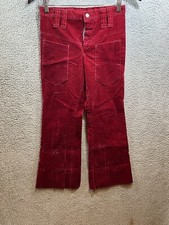 VTG Jc Penny Size 8 Red Velvet Pants 26x24