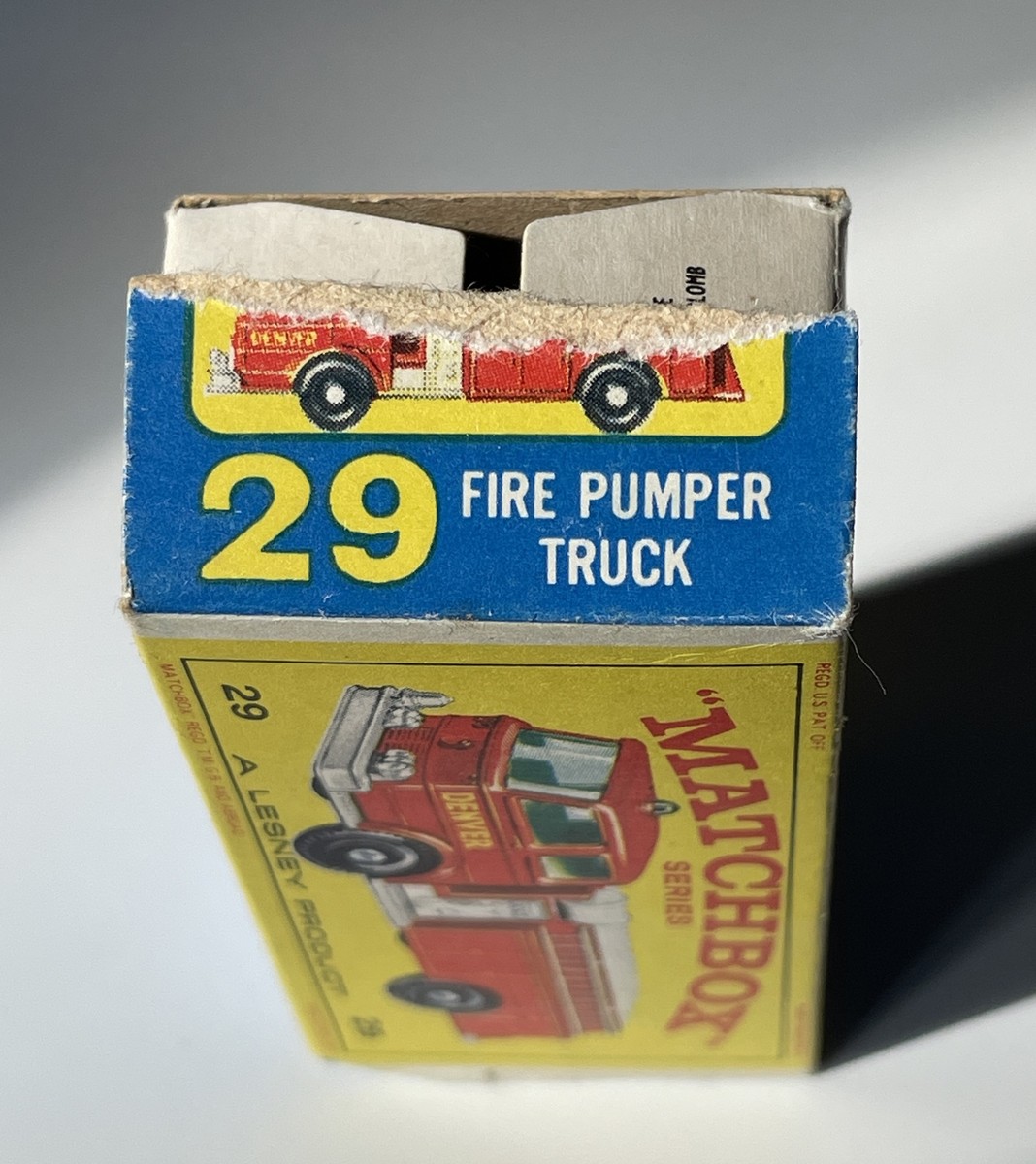 マッチボックス No.29 FIRE PUMPER TRUCK レズニー MATCHBOX LESNEY #29 FIRE PUMPER TRUCK | eBay