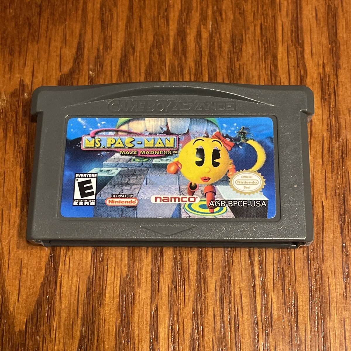 Ms Pac Man Maze Madness Nintendo Game Boy Advance GBA w/ Manual