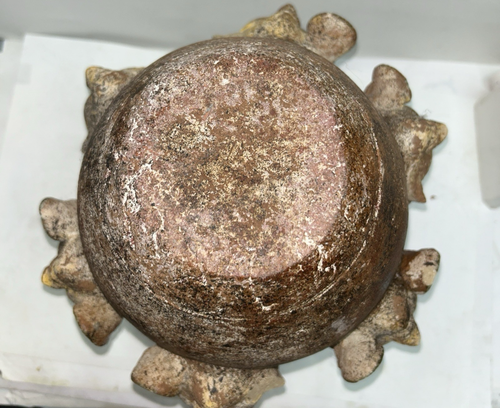 Pre Columbian Pottery Olla With 6 Large Faces - Picture 10 of 10