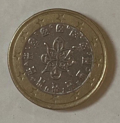 UNE Pièce Monnaie DE 1 euro, Portugal 2002, Rare,EN CIRCULATION - Photo 1/4