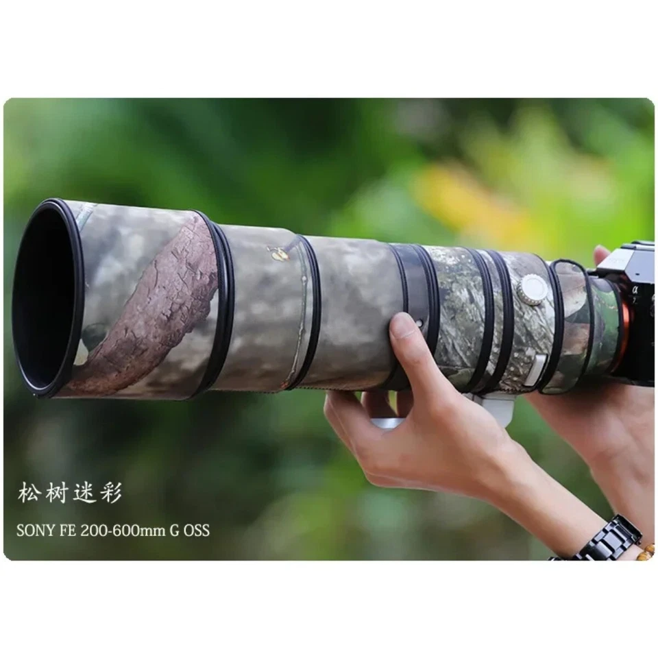 Camouflage Coat Rain Cover Lens Protect Case Fr SONY FE 200-600mm F5.6-6.3 G OSS - Image 3 of 4