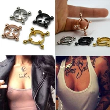 Fashion Women Nipple Ring Adult Fake Piercing Sexy Nipple Body Jewelry