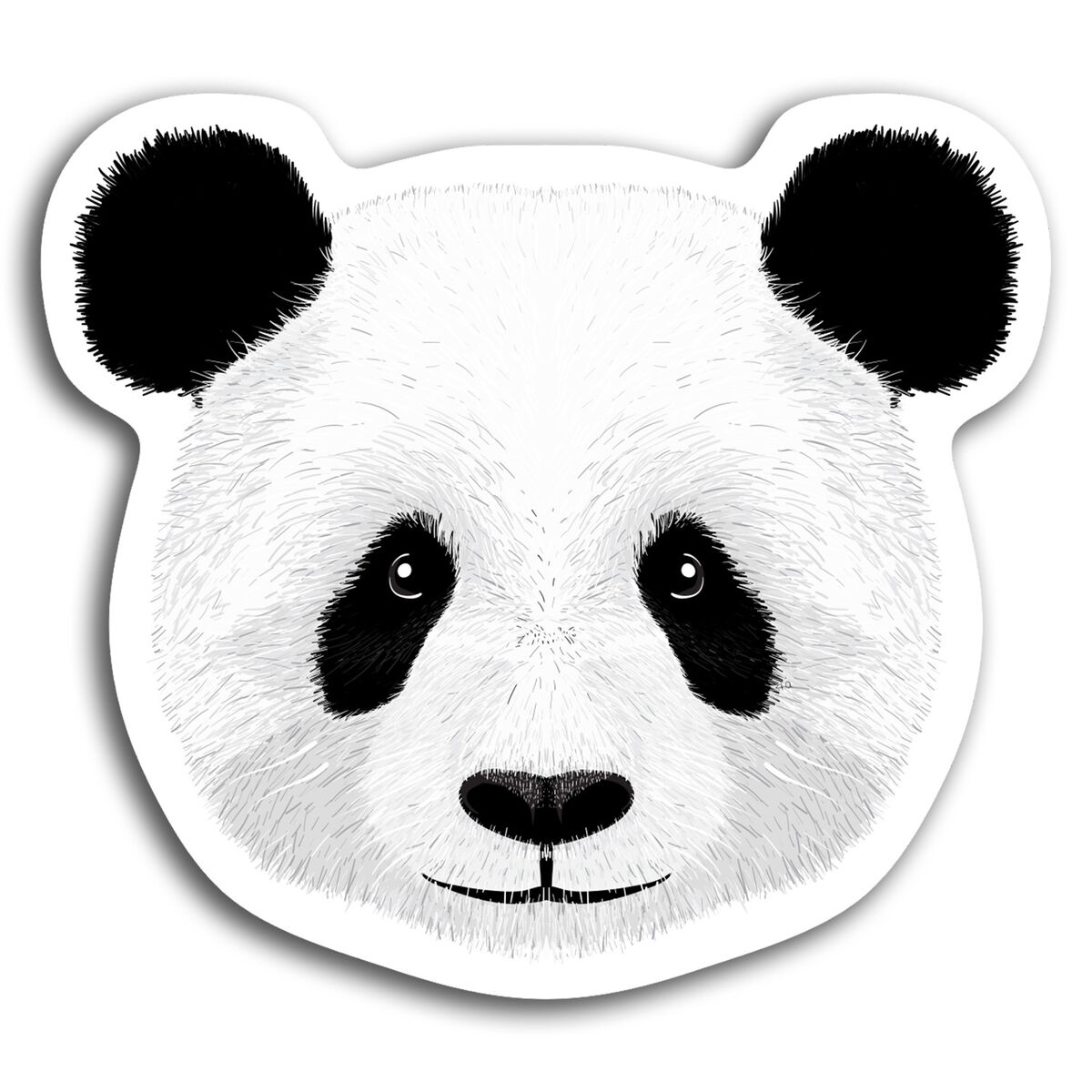 Kawaii Panda Head Sticker