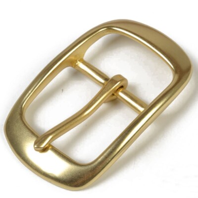 Solid Gold-Tone Brass Belt Buckle - Single Tongue Design Fits 1.5 Inch Belts 5 thumbnail image