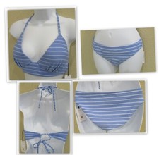 Shade  Shore Blue Striped Bikini MIX  MATCH - Hipster BOTTOM or Light pad TOP