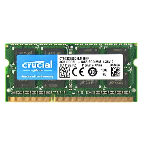 Crucial DDR3L 16GB (2 x 8GB) 1866MHz Laptop Arbeitsspeicher RAM DDR3L 2Rx8 1,35V für iMAC - Bild 2 von 3