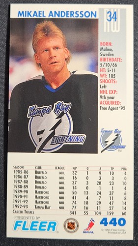 1993-94 Fleer PowerPlay Hockey Cards Pick/Choose/Complete Mint - Picture 295 of 433