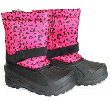 NEW Girls' / Toddler Pink and Black Winter Boot "GMUB4590000", Choose Your Size