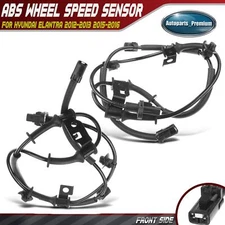 2x Front LH & RH ABS Wheel Speed Sensors for Hyundai Elantra 2012-2013 2015-2016