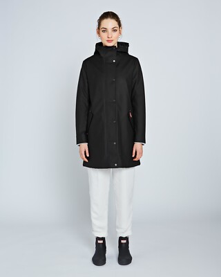 Hunter Women's Original Rubberized Hunting Coat Black NWT XS