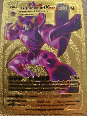 Grimmsnarl VMAX ポケモンカード　GOLD Grimmsnarl Vmax Gold Foil Card, Pokemon HP 330 Gigantamax #115/189