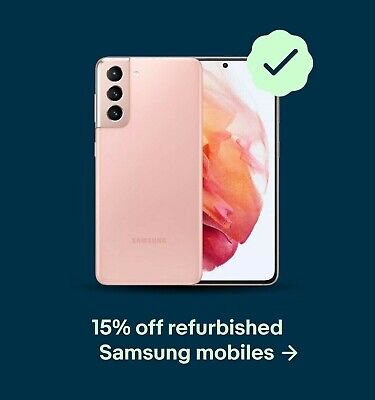 15% off refurbished Samsung mobiles