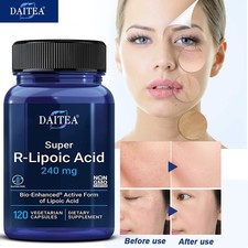 R Lipoic Acid Capsules Cellular Keep Energy Flowing Antioxidant Stress 120 CT
