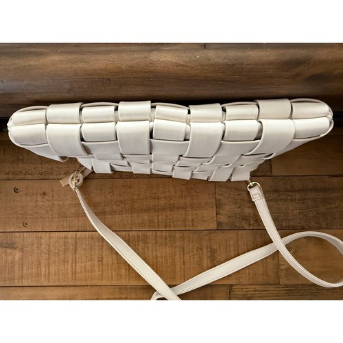 Anthropologie Woven Crossbody Bag Women's One Size Faux Leather Purse Boho Chic - Picture 6 of 12